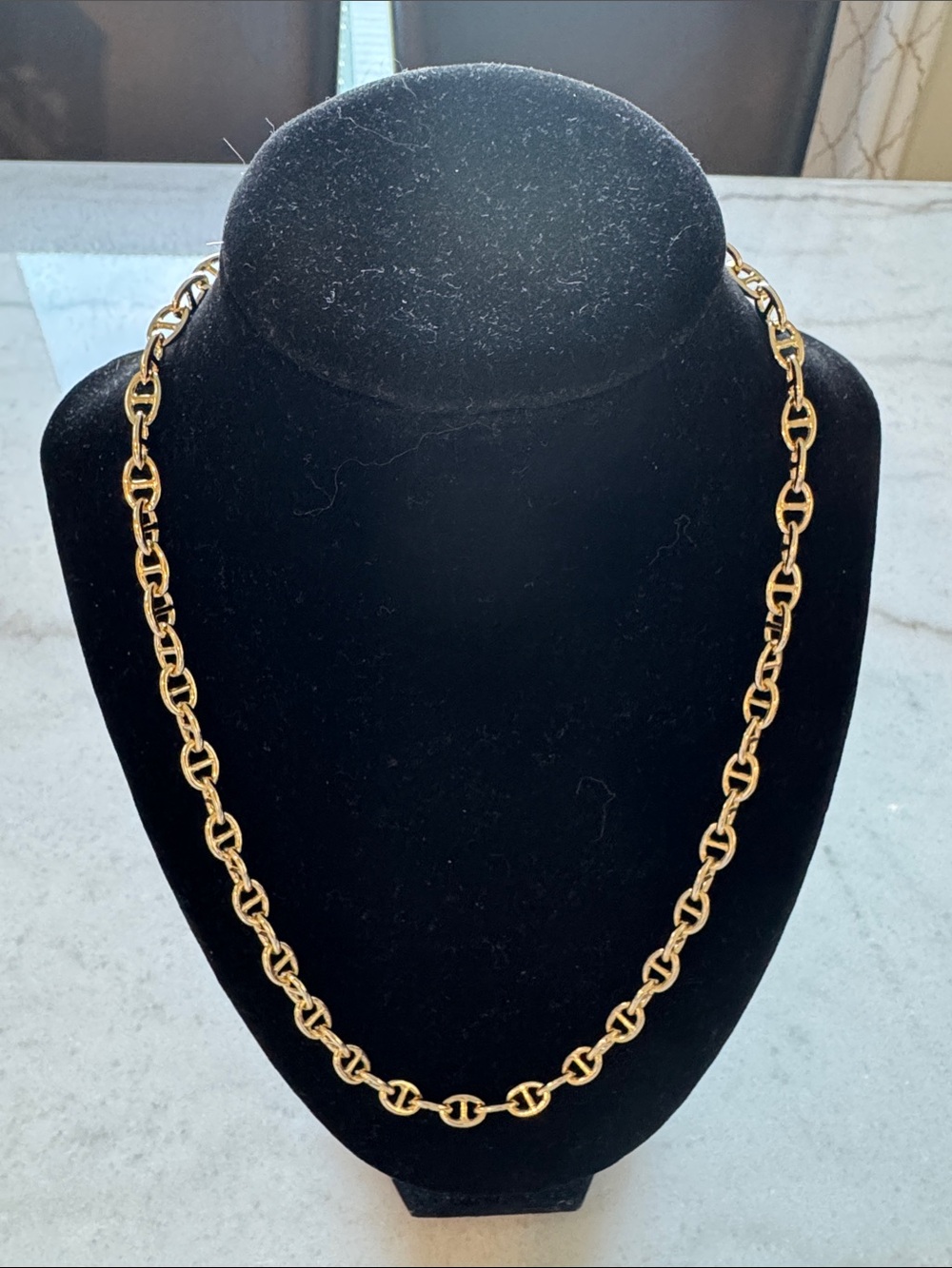 New Women's Gold Link Chain Necklace - Polished Statement Piece